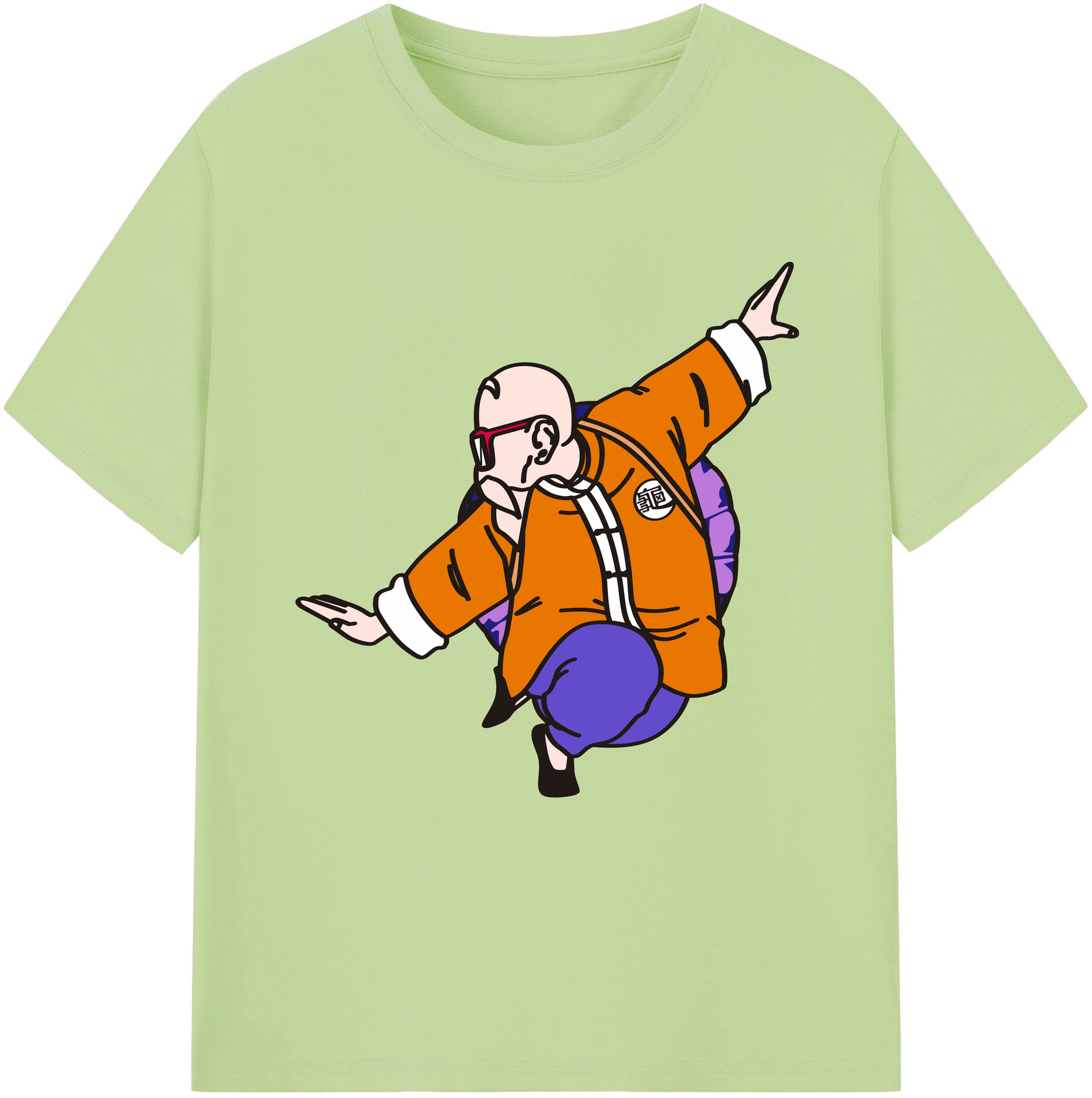 （画像用） ドラゴンボール 亀仙人（かめせんにん） DRAGON BALL Master Roshi Kame Sennin 綿100％半袖Tシャツ（フロントプリント）